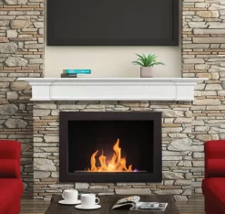 48" / 60" / 72" The Shepard Mantel Shelf - White Finish