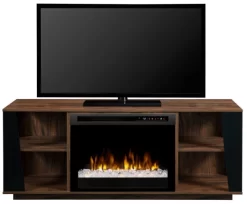 59" Dimplex Arlo Media Console Electric Fireplace With Glass Ember Bed