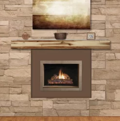 48" / 60" / 72" Acacia Mantel Shelf - Natural Finish