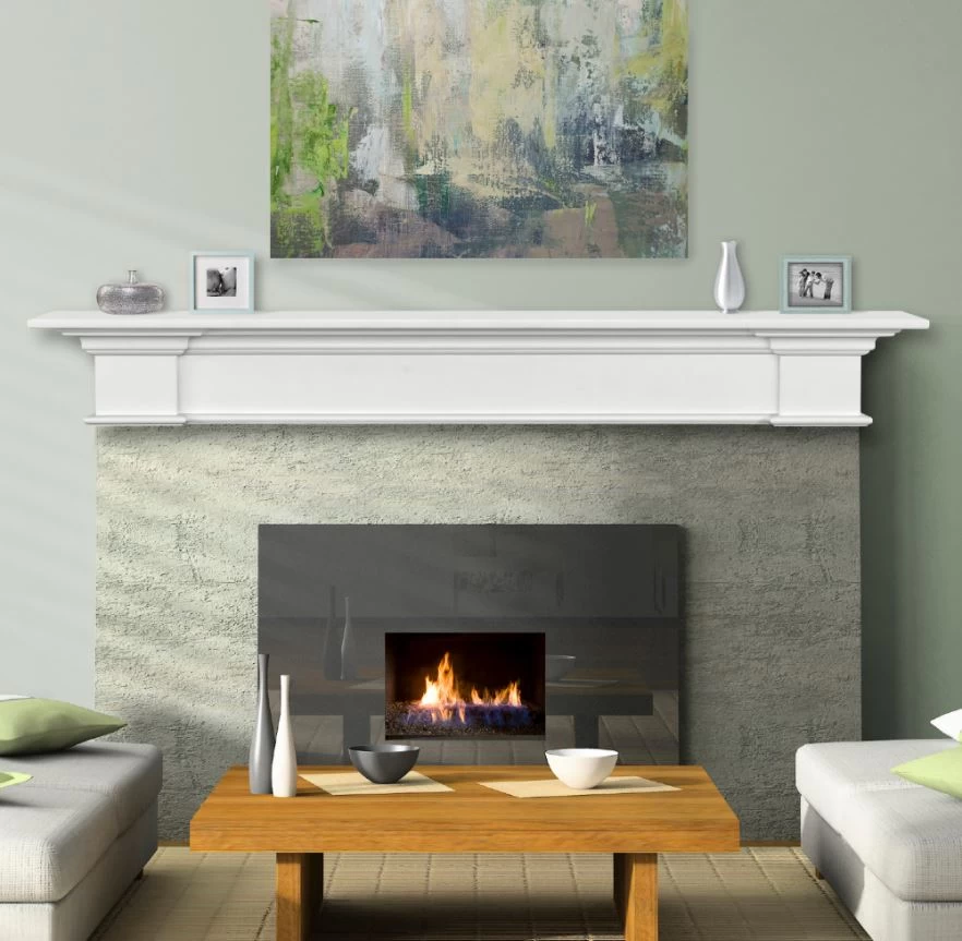 48" / 60" / 72" The Shepard Mantel Shelf - White Finish - Image 2