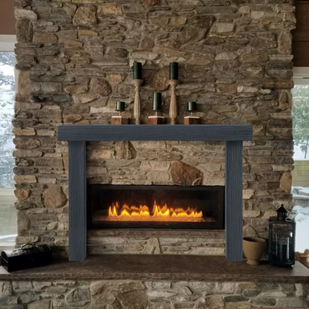 48" / 56" Zachary Non-Combustible Surround - Pepper Finish - Image 2