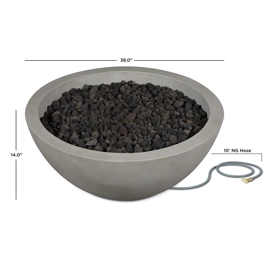 38" Anaheim Natural Gas Fire Bowl In Shade - Image 4