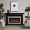 69" Sonia Black Landscape Electric Fireplace
