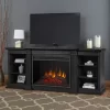 81" Eliot Grand Black Entertainment Unit With Electric Fireplace
