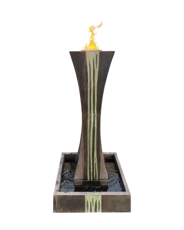 Gist Fountain W/ Fire