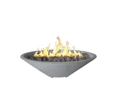 24" Round Oblique Fire Bowl