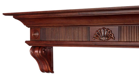 Dimplex 60"/ 72" Devonshire Shelf Or Mantel Shelf - Distressed Cherry - Image 14