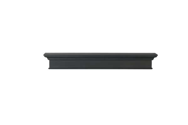 48" / 60" / 72" Henry Mantel Shelf - Black Finish - Image 2