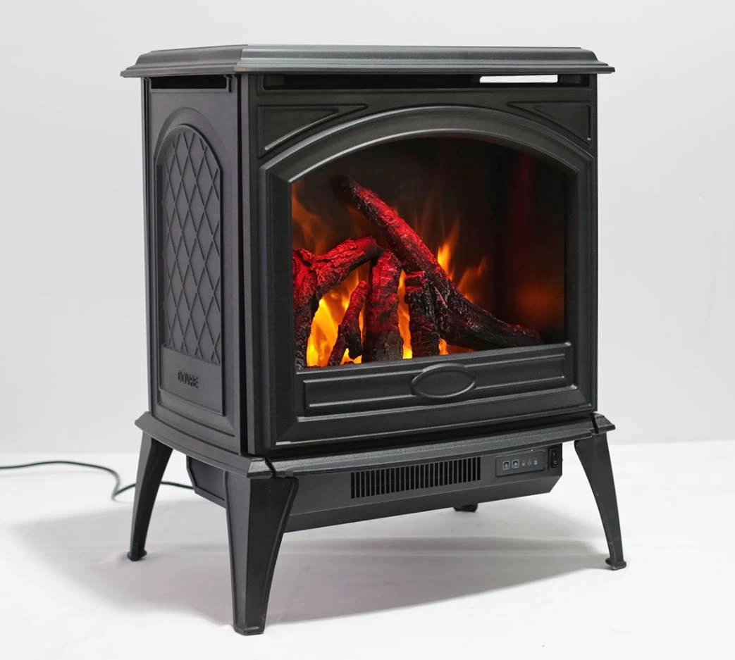 23" Lynwood Cast Iron Freestanding Electric Fireplace Stove - Image 2