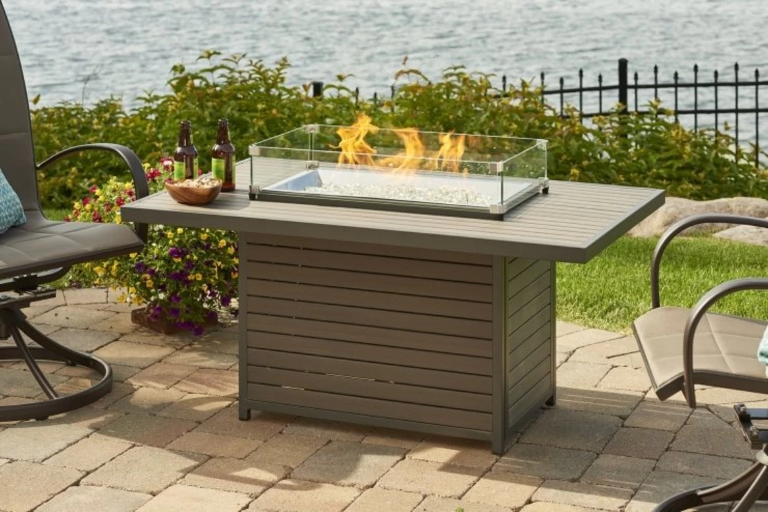 50" Brooks Rectangular Gas Fire Pit Table - Image 2