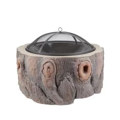 Wood Trunk Fire Pit