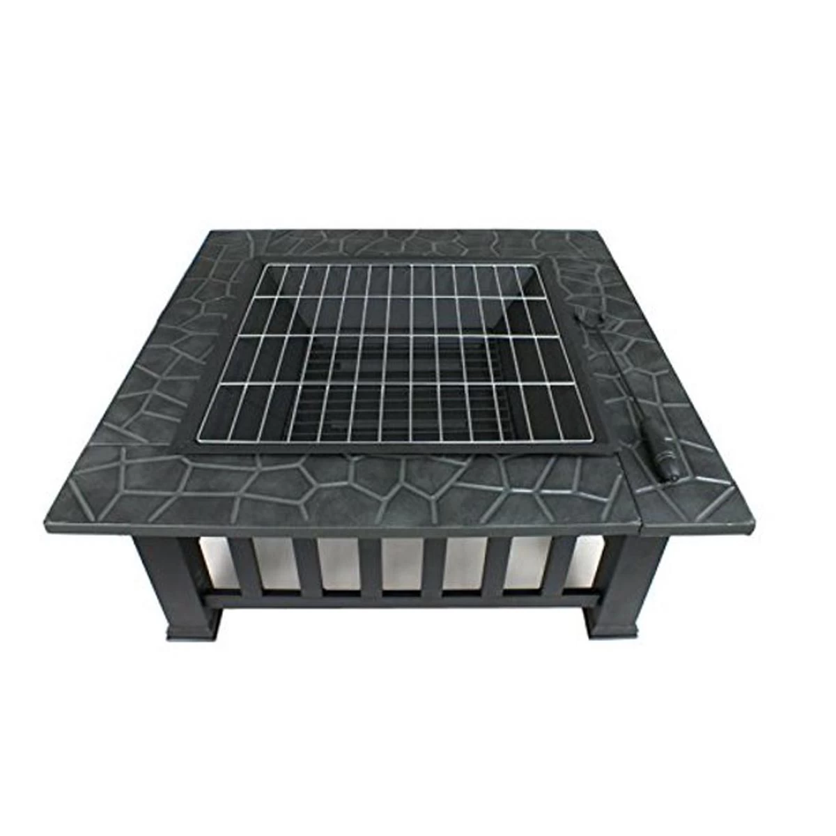 Upland Charcoal Fire Pit With Cover-Antique Finish - Image 3