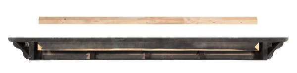 48" / 60" / 72" Crestwood Mantel Shelf - Black Finish - Image 3