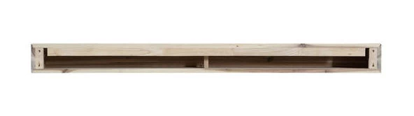 48" / 60" / 72" Acacia Mantel Shelf - Natural Finish - Image 3