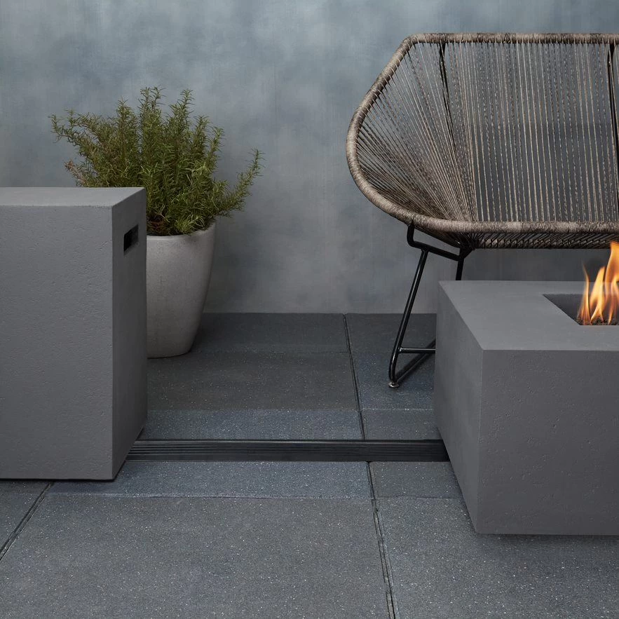 40" Eureka Casual Square Propane Fire Table In Carbon - Image 18