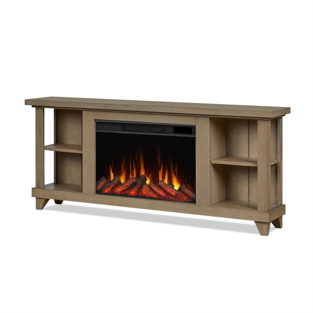 58" Penrose Driftwood Entertainment Center Electric Fireplace - Image 3