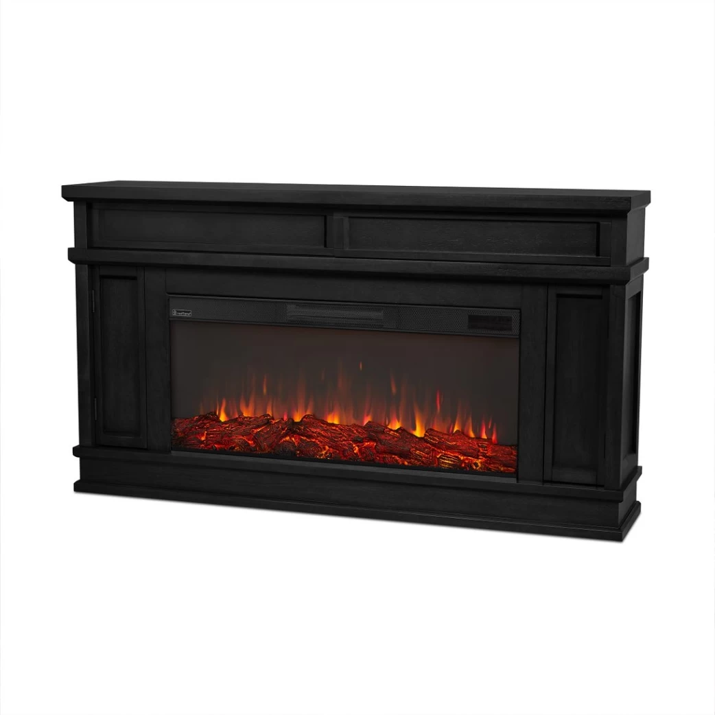 60" Torrey Black Electric Fireplace - Image 3