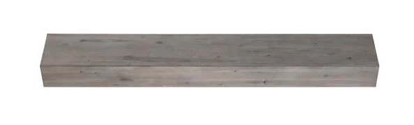 48" / 60" / 72" Acacia Mantel Shelf - Weathered Gray Finish - Image 4