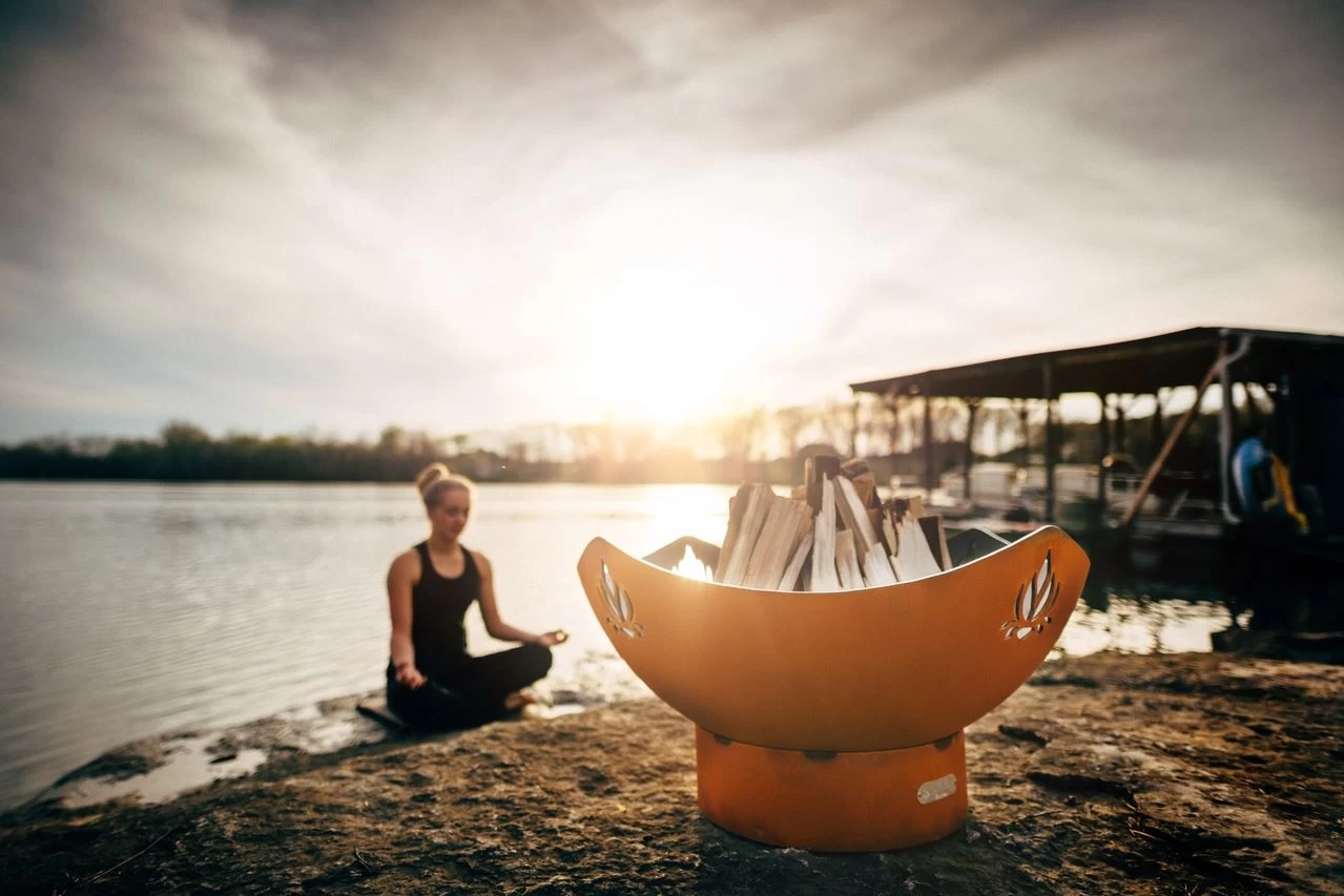 36" Namaste Outdoor Fire Pit - Image 4