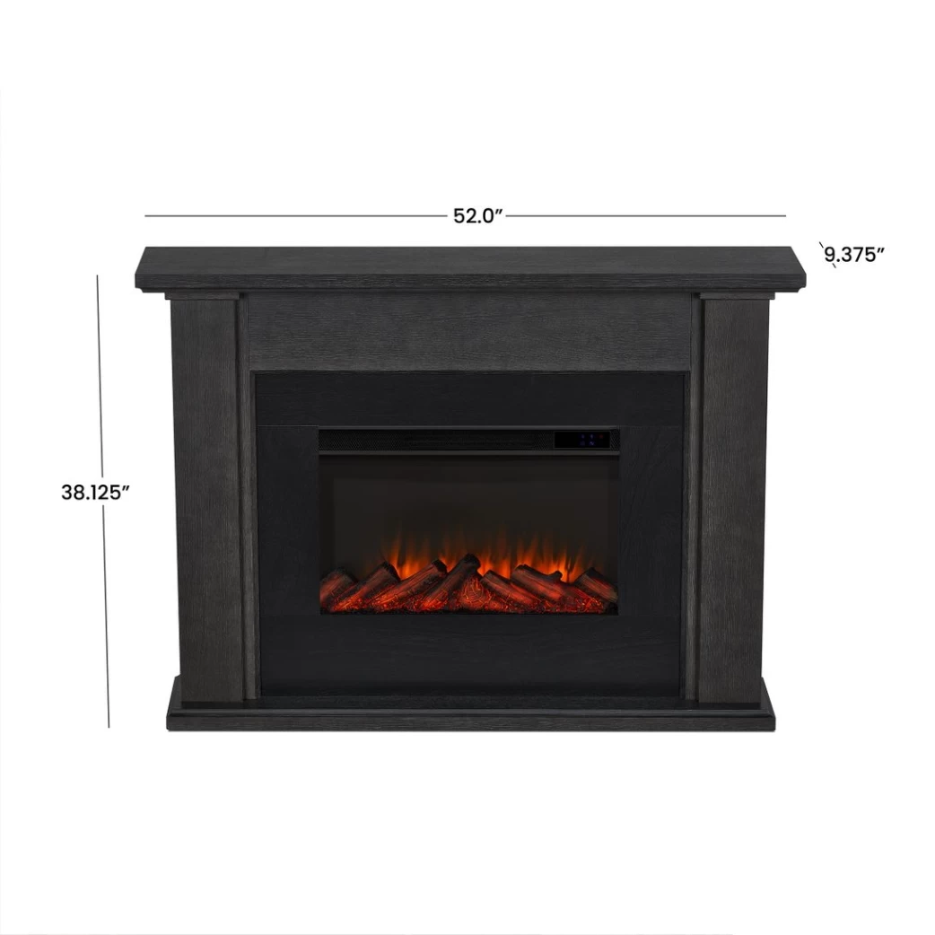 52" Tejon Slim Gray Electric Fireplace - Image 8