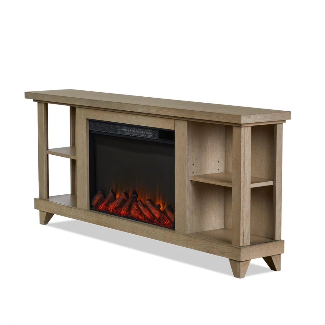 58" Penrose Driftwood Entertainment Center Electric Fireplace - Image 4