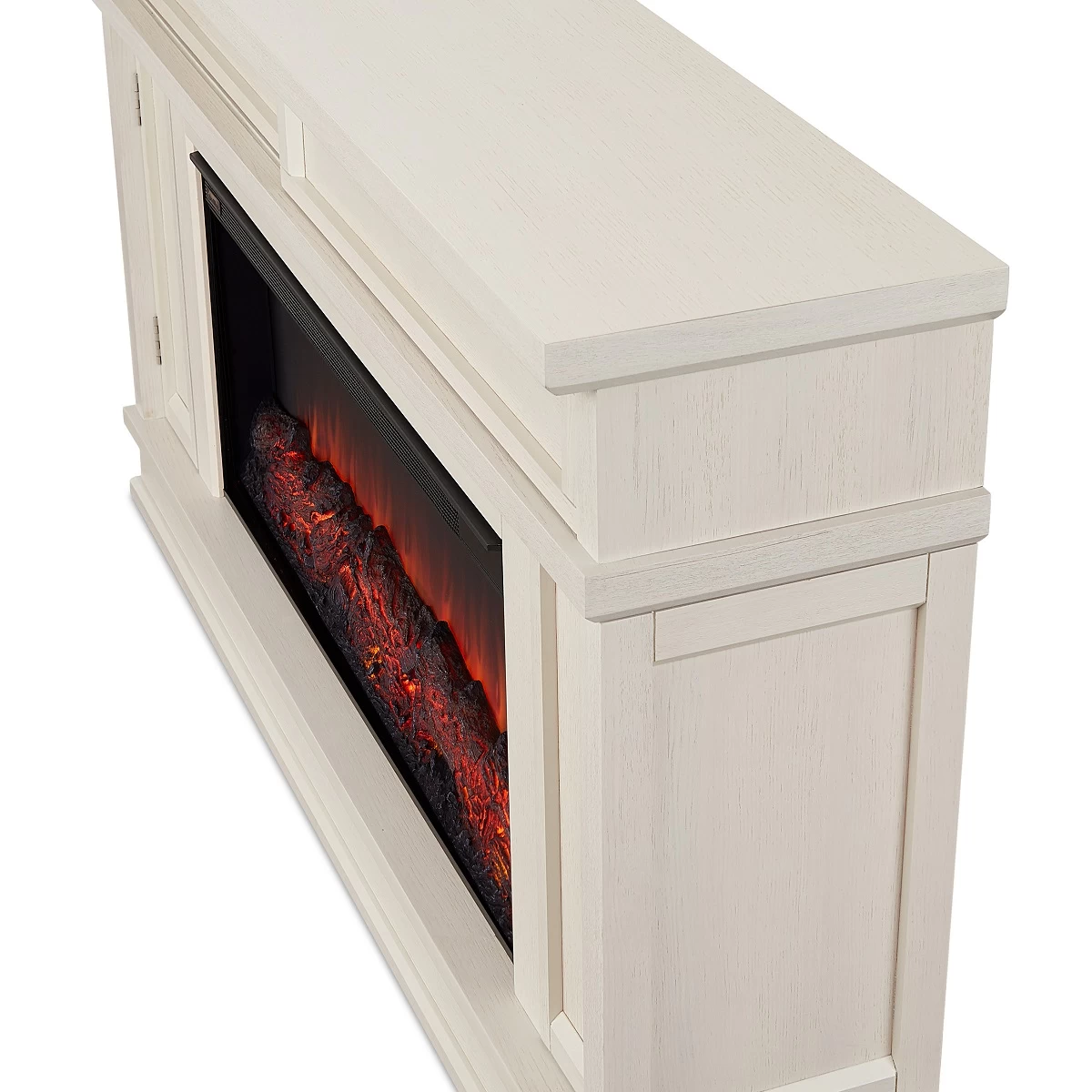 60" Torrey Bone White Electric Fireplace - Image 5