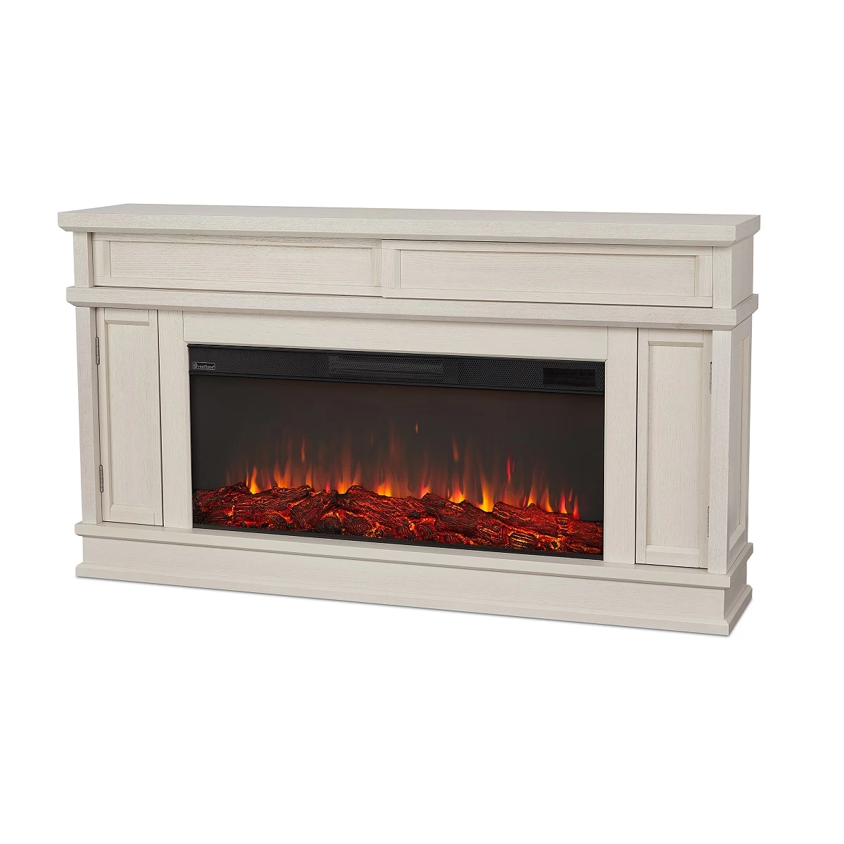 60" Torrey Bone White Electric Fireplace - Image 2