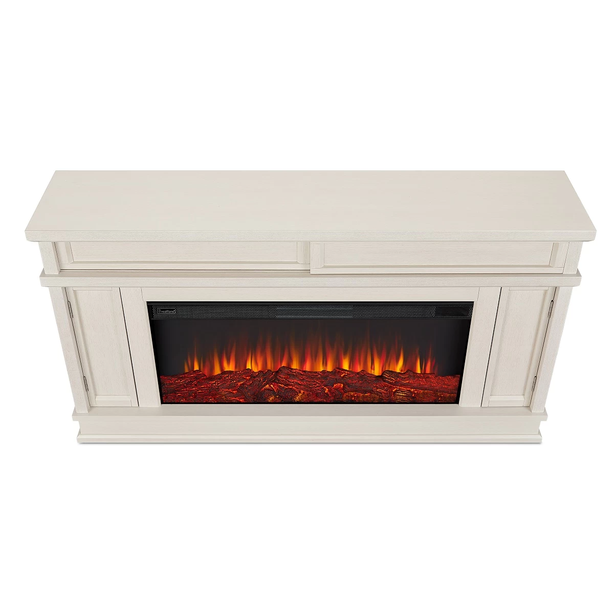 60" Torrey Bone White Electric Fireplace - Image 4