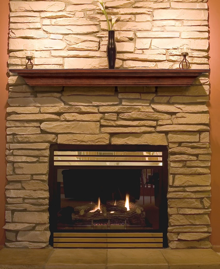 48" / 60" / 72" The Antique Finish Homestead Mantel Shelf - Antique - Image 10