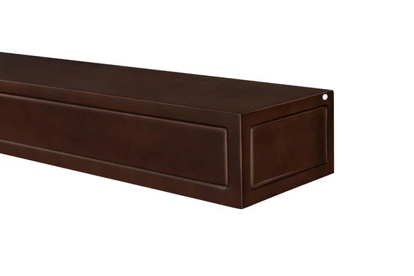 48" / 60" / 72" Sarah Mantel Shelf - Chocolate Brown Finish - Image 5