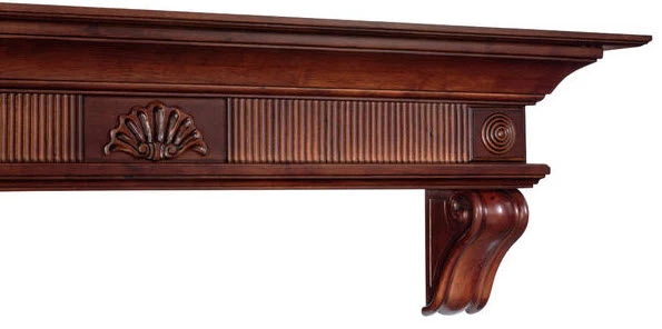 Dimplex 60"/ 72" Devonshire Shelf Or Mantel Shelf - Distressed Cherry - Image 5