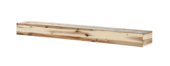 48" / 60" / 72" Acacia Mantel Shelf - Natural Finish - Image 5