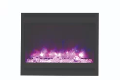 31" Zero Clearance Arched Electric Fireplace With A 6 Log Set