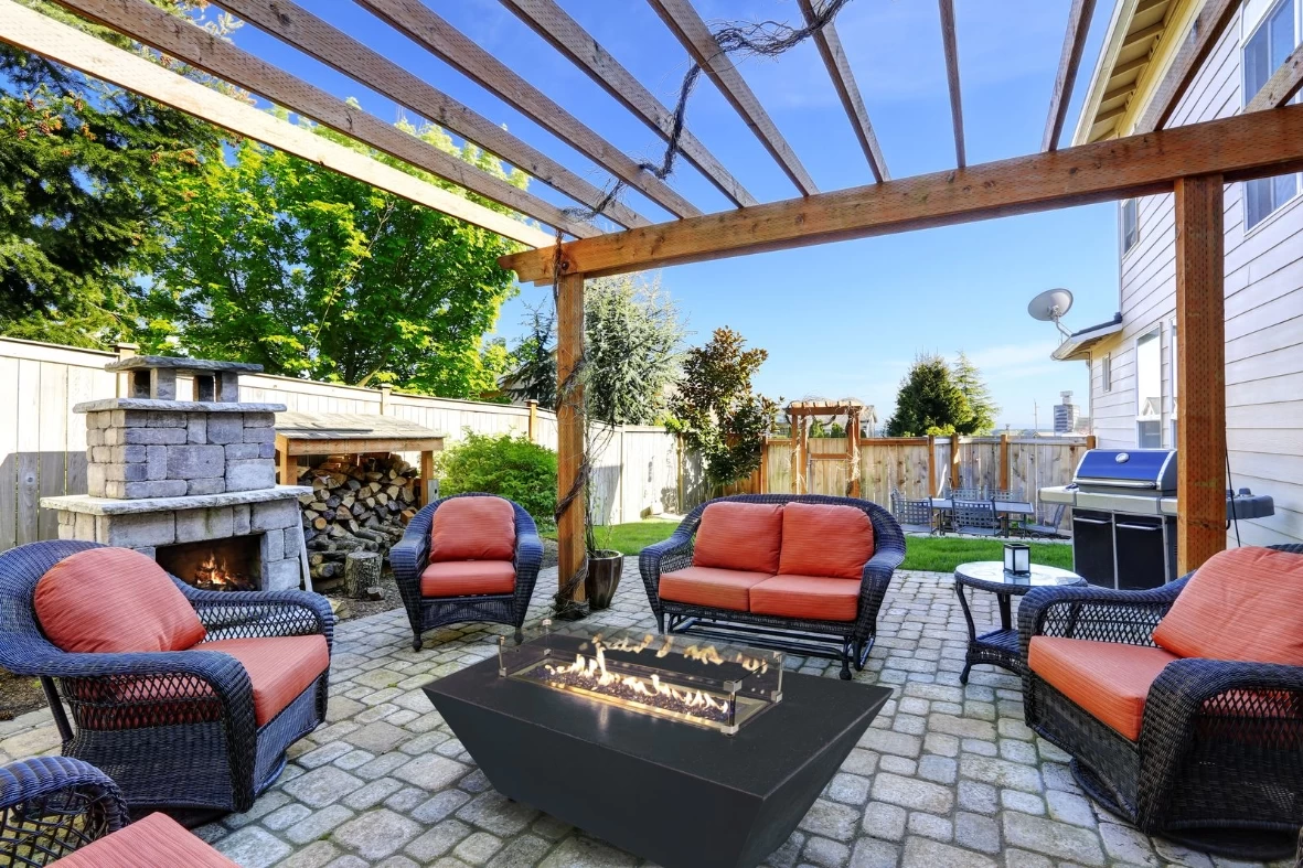 Athena 72" Grand Canyon Olympus Chat Height Liquid Propane Rectangular Gas Fire Pit Table - Image 4