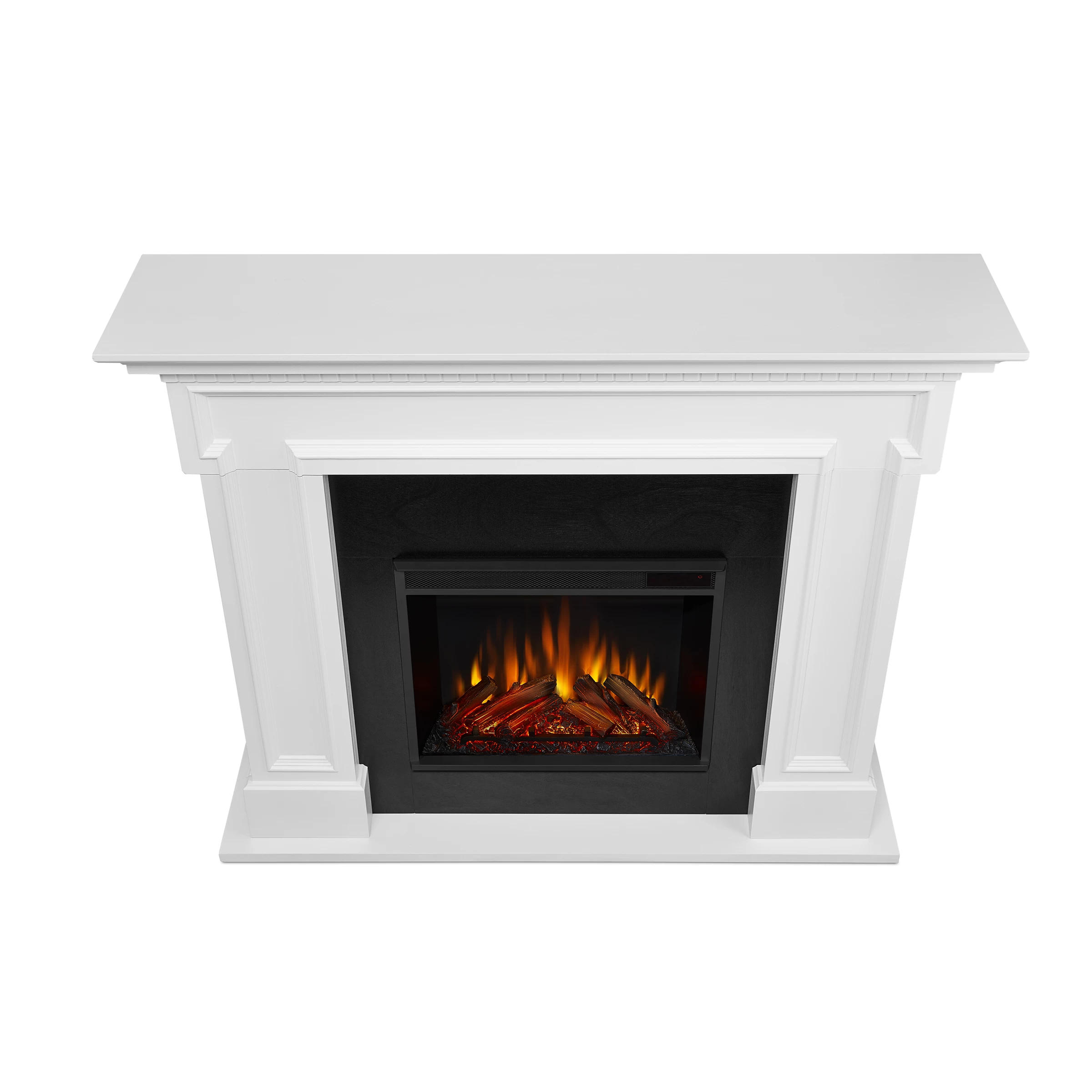 54" Thayer White Electric Fireplace - Image 4