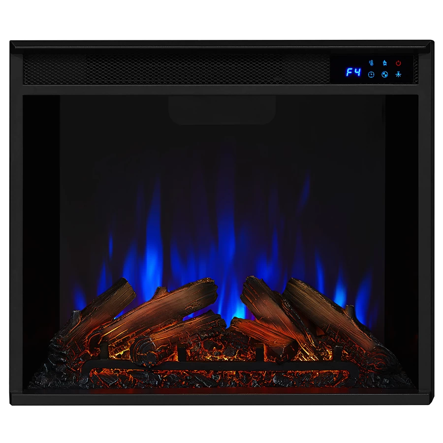 75.5" Valmont Chestnut Oak Entertainment Center Electric Fireplace - Image 15