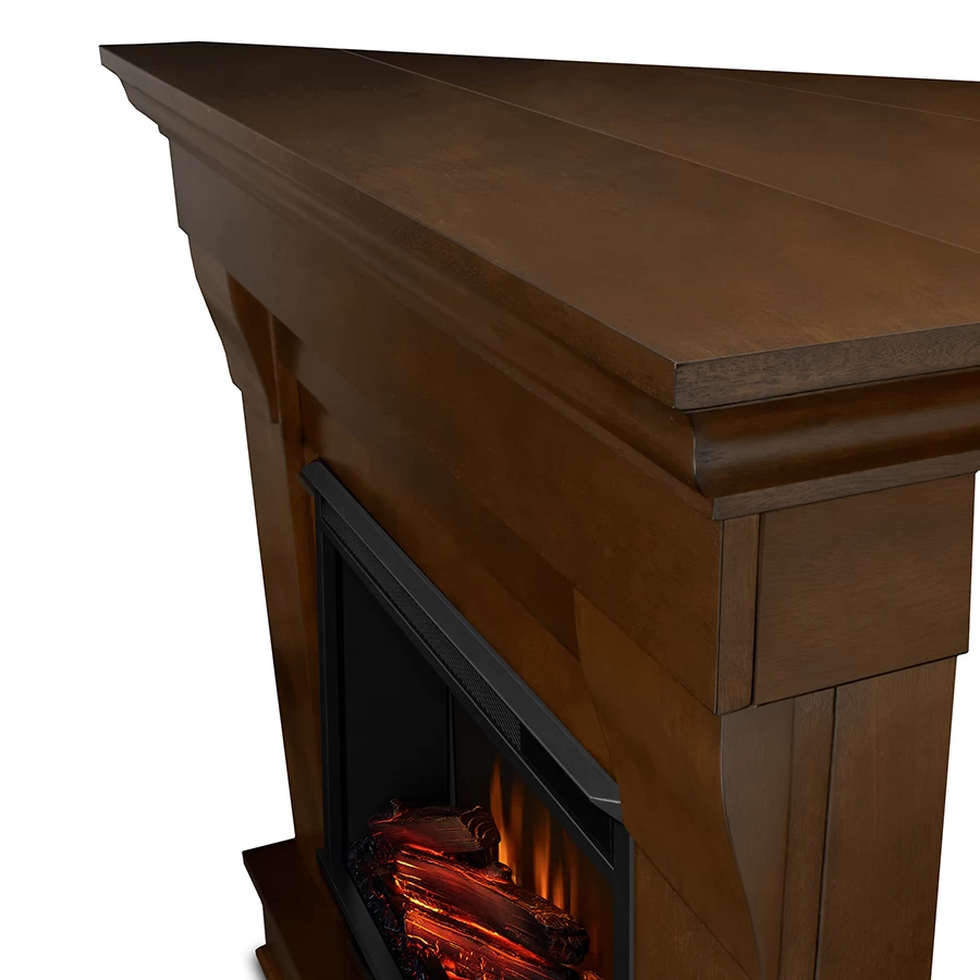 40.94" Chateau Espresso Corner Electric Fireplace - Image 5