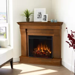 40.94" Chateau Espresso Corner Electric Fireplace