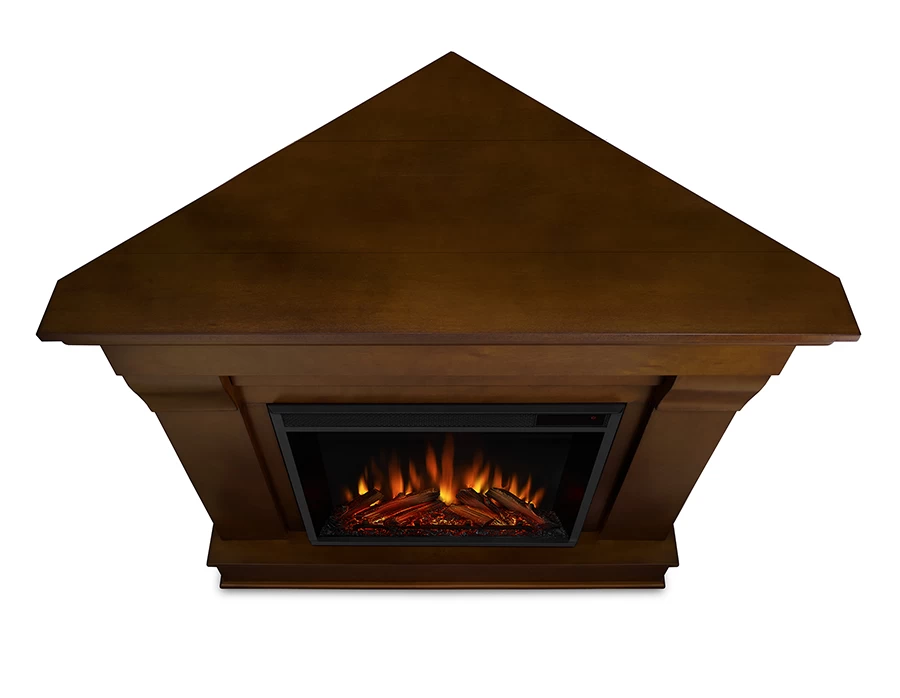 40.94" Chateau Espresso Corner Electric Fireplace - Image 4