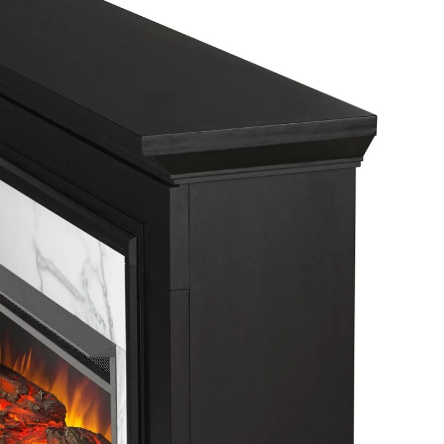 61.25" Merced Black Electric Fireplace - Image 6