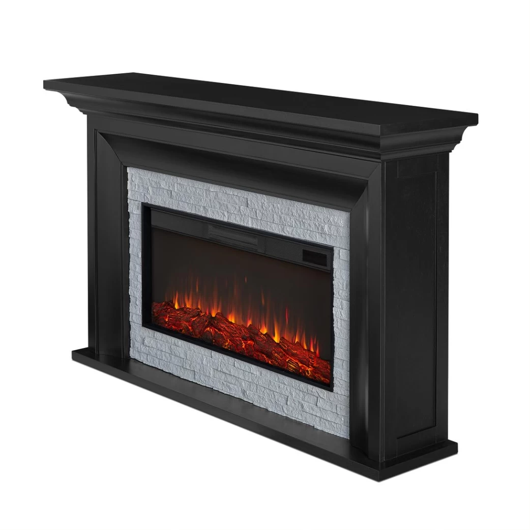 69" Sonia Black Landscape Electric Fireplace - Image 6