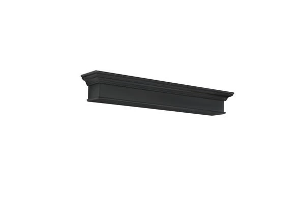 48" / 60" / 72" Henry Mantel Shelf - Black Finish - Image 6