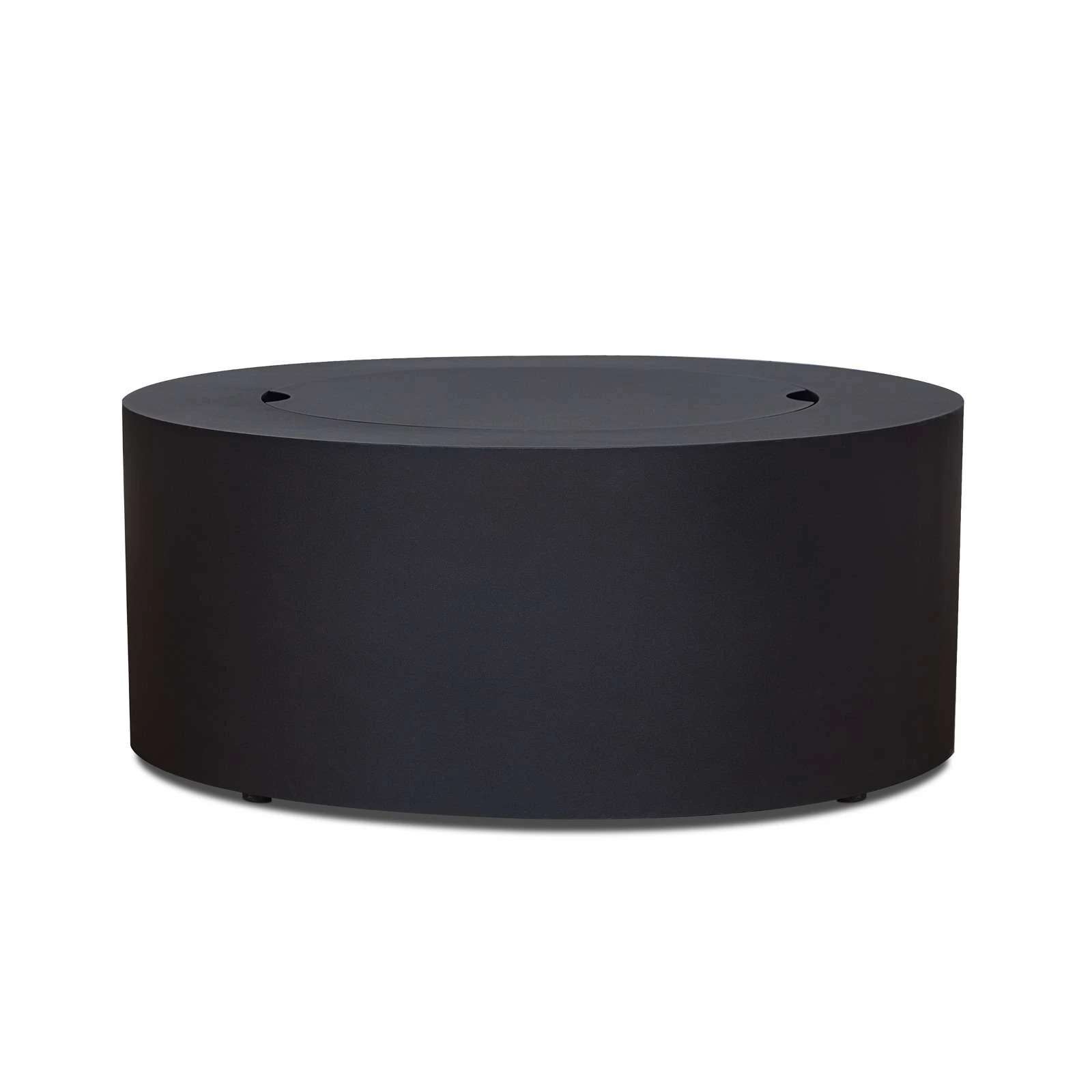 36" Aegean Black Round Propane Fire Table With Natural Gas Conversion Kit - Image 6