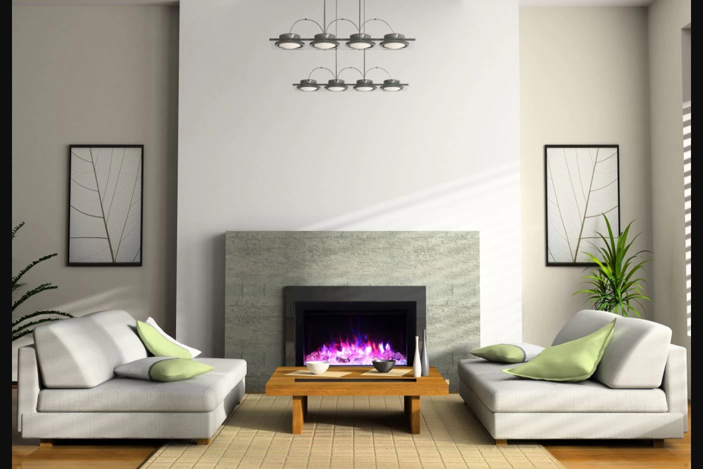 30" Traditional Smart Series Electric Indoor / Outdoor Fireplace - Image 6