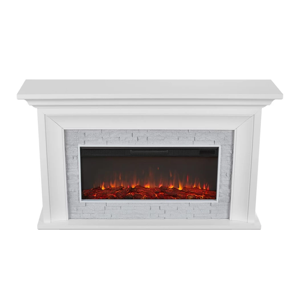 69" Sonia White Landscape Electric Fireplace - Image 7