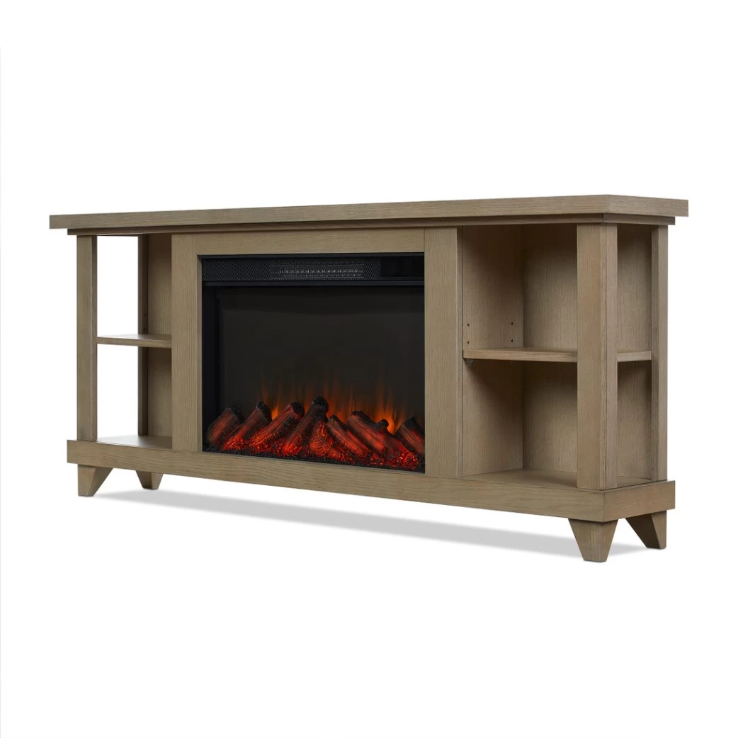 58" Penrose Driftwood Entertainment Center Electric Fireplace - Image 7
