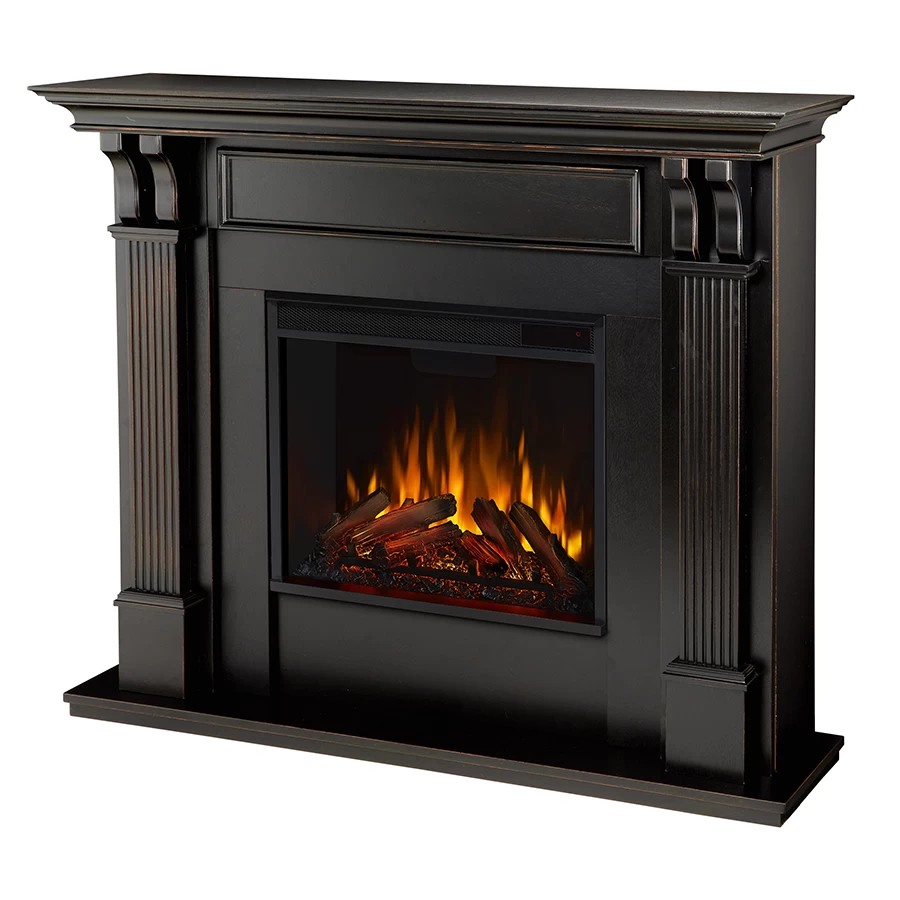 48" Ashley Black Electric Fireplace - Image 2