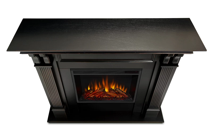 48" Ashley Black Electric Fireplace - Image 4