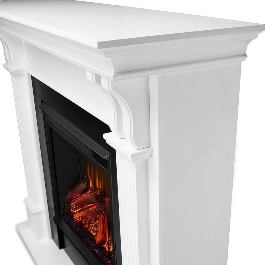 48" Ashley White Electric Fireplace - Image 5