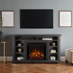 56" Belford Grey Media Electric Fireplace